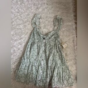 Altar'd State Green Floral Dress